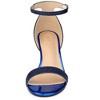 Allegra K Women's Glitter Open Toe Ankle Buckle Strap Stiletto Heel Sandals - 2 of 4