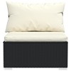 Garden Lounge Set Black, Cream vidaXL - 4 of 4