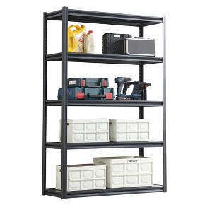 Vynxaria 5-Tier Utility Storage Shelves 72"H x 47.2"W x 17.7"D - 1 of 4