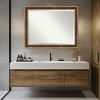 Amanti Art Ridge Beveled Framed Bathroom Vanity Wall Mirror - 4 of 4