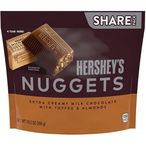 Hershey's Nuggets Toffee Almond Share Size Chocolates - 10.2oz : Target