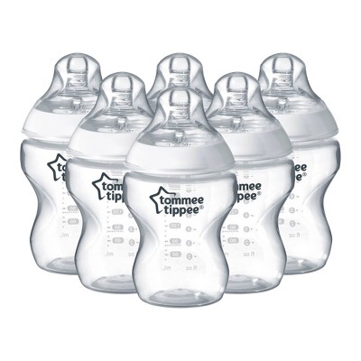 Tommee Tippee 6pk Closer to Nature Baby Bottle - Clear - 9oz