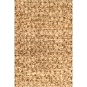 Nuloom Arlean Solid 5x8 Jute Indoor Area Rug for Dining Room Rug Neutral Rug Living Room Rug Kitchen, Natural - 1 of 4