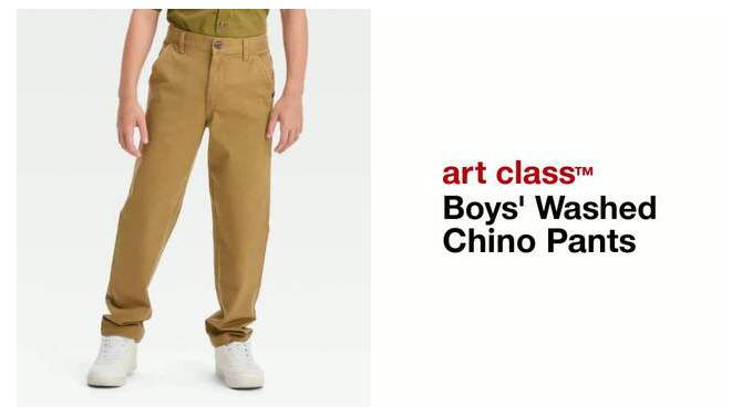 Boys' Washed Chino Pants - art class™, 2 of 5, play video