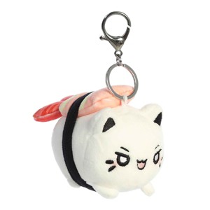 Aurora Mini Shrimp Sushi Meowchi Clip-On Tasty Peach Enchanting Stuffed Animal White 3.5" - 1 of 4