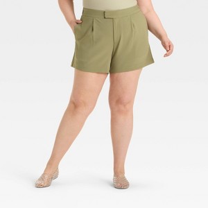 Women's High-Rise Tailored Shorts - A New Day™ - 1 of 3