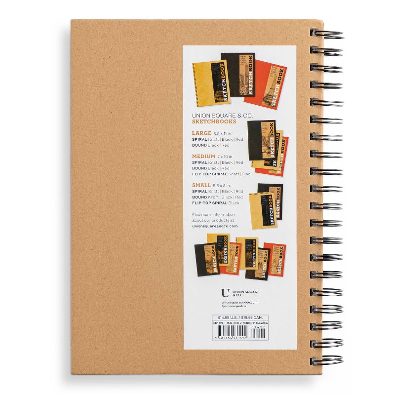 Sketchbook (Basic Medium Spiral Kraft) - (Union Square & Co. Sketchbooks) by  Union Square & Co (Hardcover), 2 of 5