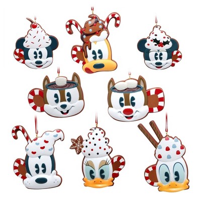 Disney Mickey Mouse & Friends 8pc Christmas Ornament Set - Disney store