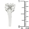 Slickblue Chic Floral Design 2.03 Ct. Round Cubic Zirconia Cluster Ring with Pave Setting, Size 5 to 10 - 4 of 4
