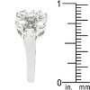 Slickblue Chic Floral Design 2.03 Ct. Round Cubic Zirconia Cluster Ring with Pave Setting, Size 5 to 10 - image 4 of 4