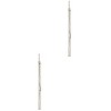 SHINE by Sterling Forever Sterling Silver 1.5" Textured Infinity Hoop Earrings - 3 of 4