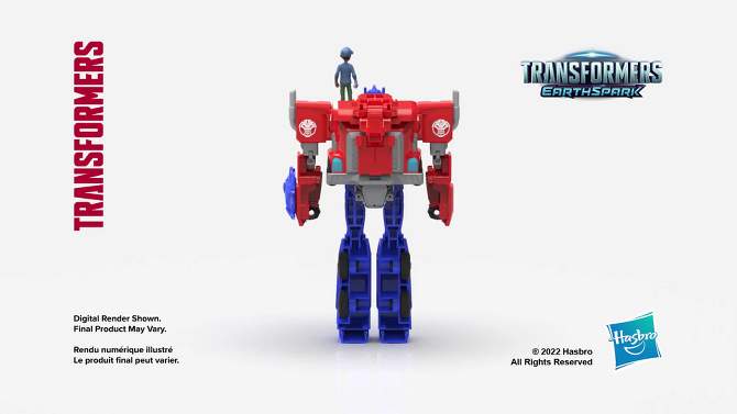 Transformers EarthSpark Spin Changer Optimus Prime and Robby Malto, 2 of 7, play video