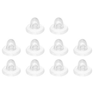 Unique Bargains Silicone Clip-on Comfortable Easy to Use Earring Cushions - 1 of 4