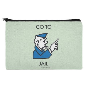 Monopoly Go To Jail Makeup Cosmetic Bag Organizer Pouch - 1 of 4
