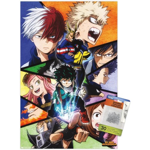 Trends International My Hero Academia: Season 2 - Key Art Unframed Wall ...