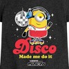 Girls' - Despicable Me Minions - Disco Made Me Do It Fitted Short Sleeve Graphic T-Shirt - image 2 of 3