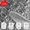 Acekool 5x7 Braided Print Machine Washable Area Rug, Non-Slip Low Pile Accent Carpet, Soft Textured Throw for Living Room Bedroom, Grey - 3 of 4