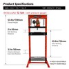 Hydraulic Shop Press, h-Frame Floor Bearing Press,Adjustable Height with Stamping Plates – Ideal for Bending, Straightening, Bearing/u-Joint Removal - 3 of 4