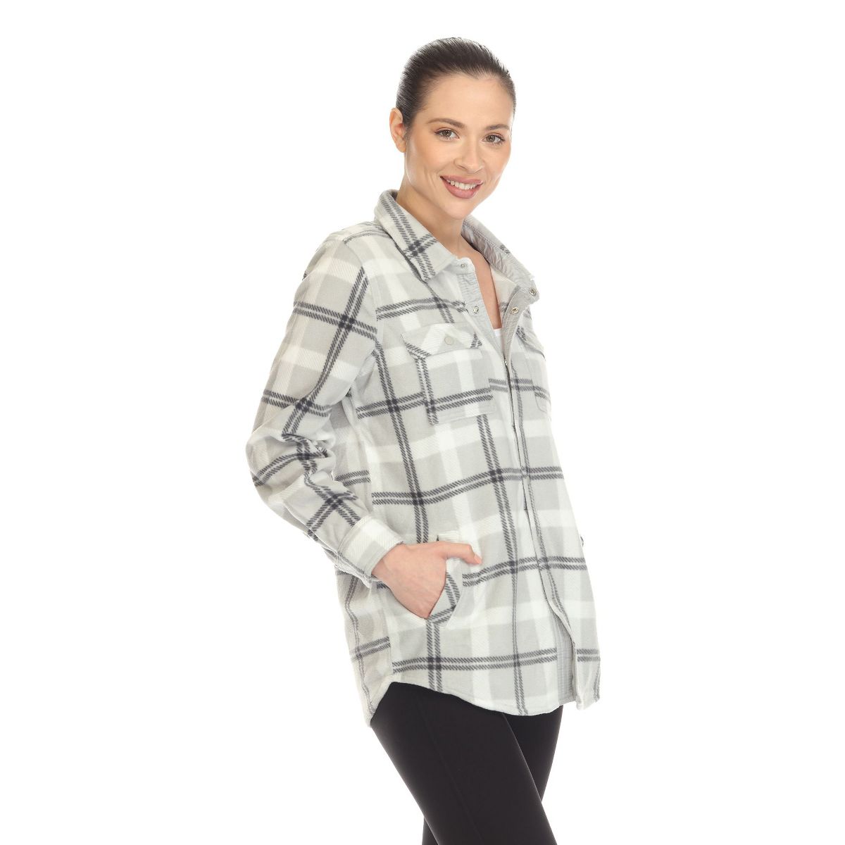 Women's Lightweight and Soft Flannel Plaid - White Mark - thumbnail 2