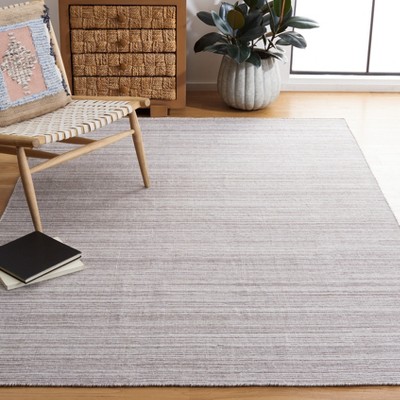 Beige and Ivory 8' x 10' Flatweave Wool Area Rug