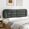vidaXL Headboard Cushion Dark Gray 76" Fabric - 3 of 4