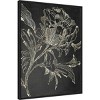 22" x 30" Golden Flower Folklore I by Asia Jensen Framed Canvas Wall Art Black - Amanti Art: Modern Lithograph, Sawtooth Back Mounted - 2 of 4