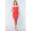 Slickblue Trendy Strapless Button Front Mini Dress, Perfect for Casual & Weekend Outings, Color & Size Options - 2 of 4