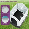 Plastic Portable Dog House, Weatherproof Indoor/Outdoor Pet Shelter ¨C Small (10¨C20 lbs), Blue, 26" H x 22.4" W x 26.8" D - 3 of 4