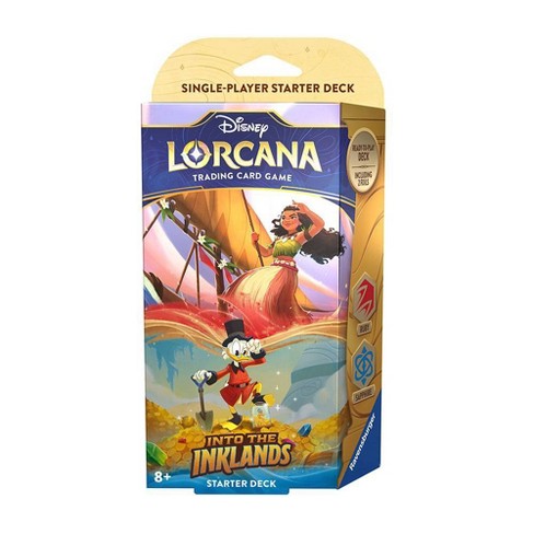 Disney Lorcana Trading Card Game: Into The Inklands Ruby and Sapphire  Starter Deck