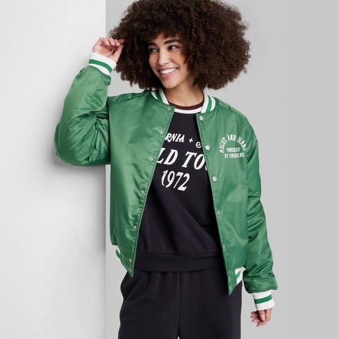 Target green store bomber jacket