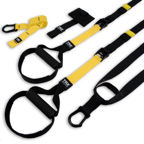 TRX All in One Home Gym Fitness Resistance Strap Suspension Trainer Workout  System w/ Anchors, Guides, and Training Club Access for Beginners and Pros