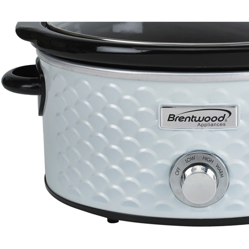 Brentwood 4.5-Quart Scallop Pattern Slow Cooker, 5 of 9