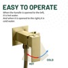 Cobbe Wall Mounted Adjustable Temperature Handheld Bidet Sprayer for Toilet Bathroom Toilet Bidet Attachment Set for Hygienic Cleaning Brushed Gold - 4 of 4