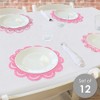 Big Dot of Happiness Golf Girl - Pink Birthday Party or Baby Shower Round Table Decorations - Paper Chargers - Place Setting For 12 - 2 of 4