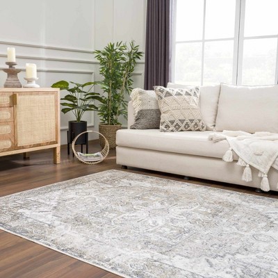 Hauteloom Olive Hera Washable Area Rug