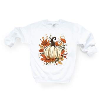 Simply Sage Market Women's Graphic Sweatshirt Fall Pumpkin Floral
