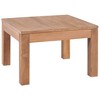 vidaXL Coffee Table Natural Teak Solid Teak Wood 23.6x23.6 in Durable - 23.6" - 2 of 4