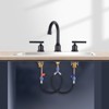 WOWOW 0.43 in. x 0.43 in. inside diameter x 12 in. Quick Connect Hose Hot and Cold Supply Hoses for Bathroom Faucet - 2 of 4
