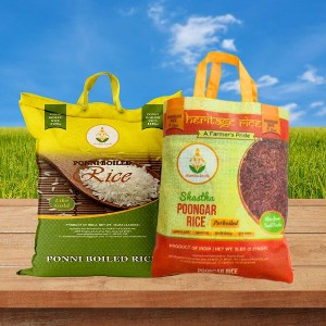 Shastha Traditional Ponni Boiled Rice 10lbs + Poongar Rice 10lbs / White Rice - Pack of 2 , 10 lbs - 1 of 4