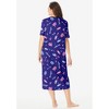Dreams & Co. Plus Size Long Print Sleepshirt - 3 of 4