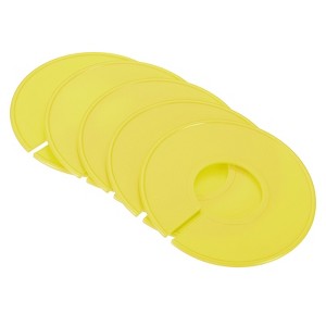 Unique Bargains Closet Clothing Rack Size Dividers Blank Labels Sorting Round Separator 12 Pcs - 1 of 3