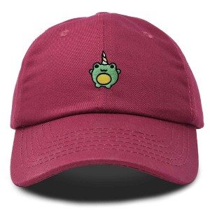 Dalix Froggy Unicorn Embroidered Cotton Dad Hat Baseball Cap Adjustable Mens Womens - 1 of 4