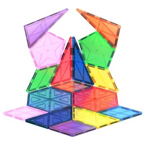 PICASSO-TILES 16 PC  Magnetic Tiles, Magnetic Building Blocks for Kids, Magnet for Kids 3+ - 1 of 4