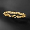Ross-Simons 18kt Gold Over Sterling Silver Small Byzantine Bracelet - 3 of 4
