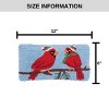 C&F Home 6" x 12" Winter Cardinal Hooked Small Petite Christmas Holiday Throw Pillow - 4 of 4