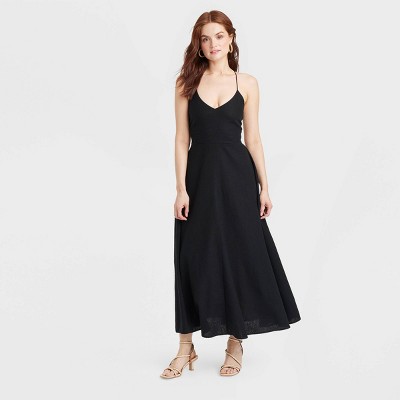 Women's Linen Midi Sundress - A New Day™