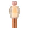 JONATHAN Y Evonne Modern Glam Candle-Style Rechargeable/Cordless Dimmable Integrated LED Table Lamp with Touch Sensor - 2 of 4
