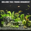 Unique Bargains Aquarium Hollow Tree Trunk Ornament Resin Fish Accessories Brown Green Pink Blue Gray 3.74" Length 1 Pcs - 2 of 4
