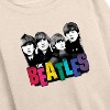 Women's - The Beatles - Rainbow Logo with Group Members Lightweight French Terry Wide Neck Long Sleeve Shirt - 2 of 4