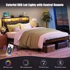 PAGED Queen Size Bed Frame Mid-Century Modern Bed with Stylish Slat-Back Design and Center Support Legs, Easy Assembly, Noise Free - 2 of 4